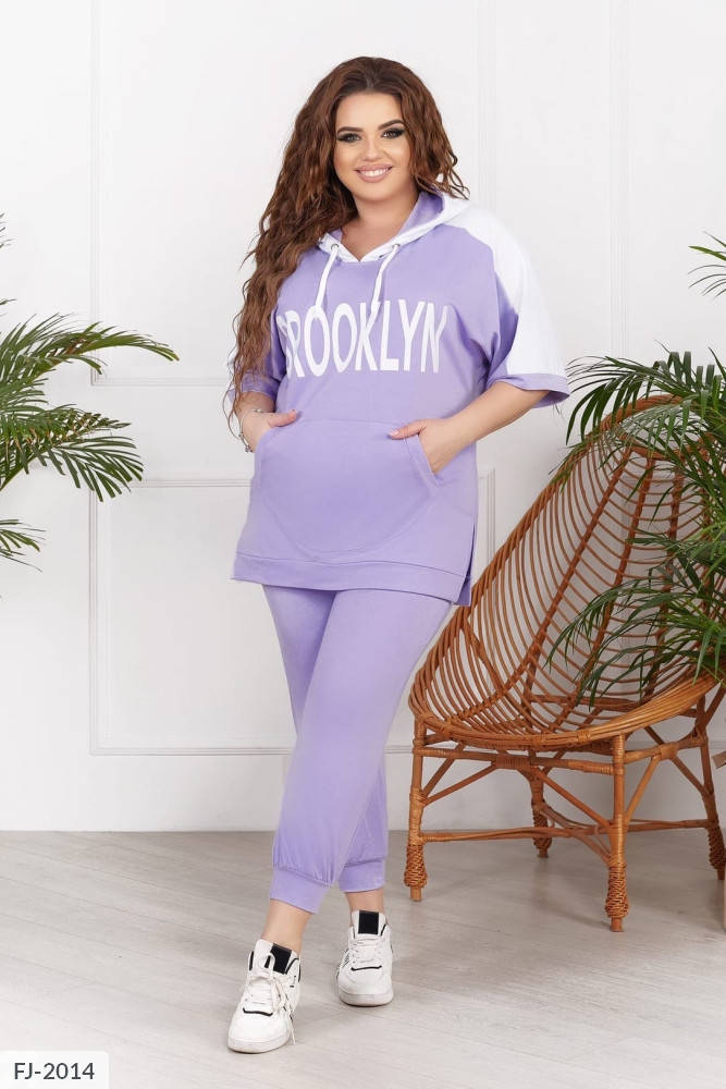 

Спортивный костюм женский мод. 237 (50-52, 54-56, 58-60, 62-64) "N.N.C.FASHION" недорого от прямого поставщика, Лиловый