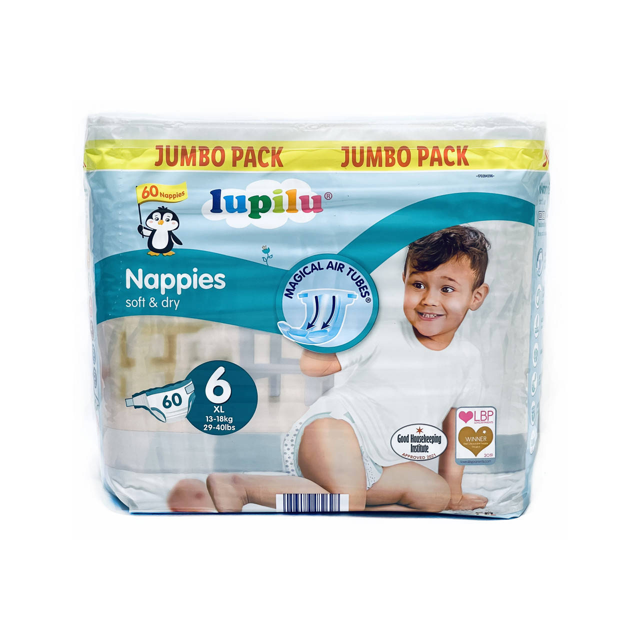 

Подгузники Lupilu Soft & dry Размер 6, 13-18 кг, 60 шт