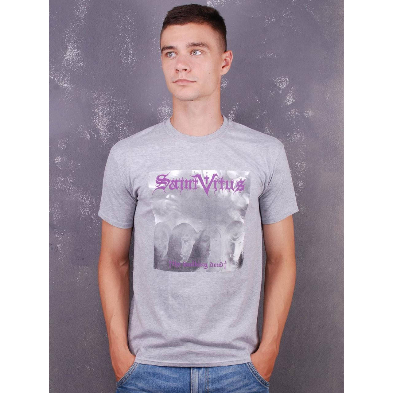 

Футболка Saint Vitus - The Walking Dead світло-сіра меланжева, Размер XXL