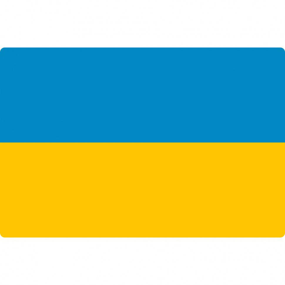 

Виниловая наклейка на автомобиль - Флаг Украины v3