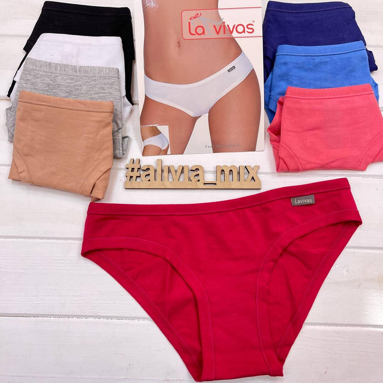 

La vivas Трусики Хлопок М, Малиновый