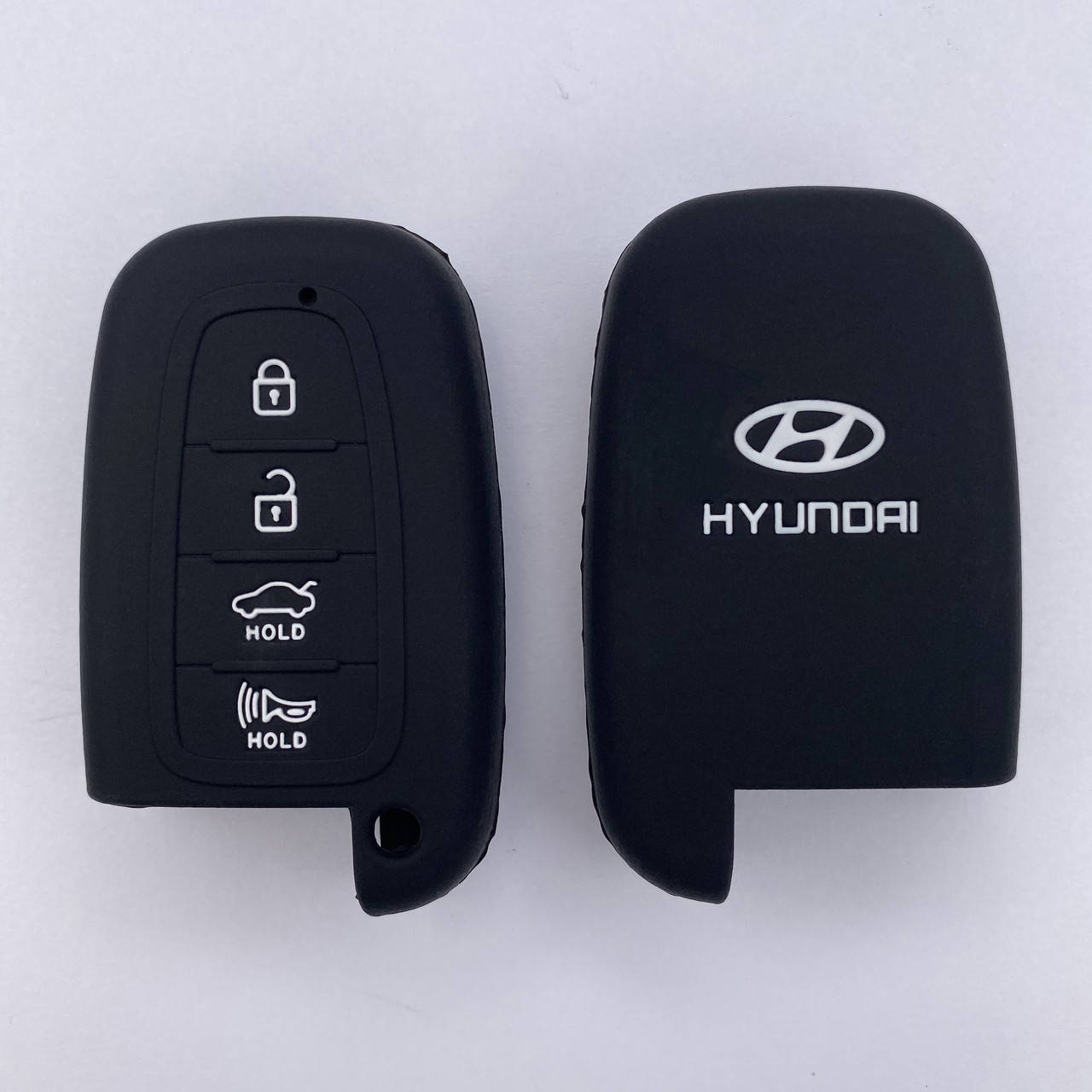 

Силиконовый чехол для ключа Hyundai i10,i20,i40,Accent,Elantra,Sonata, Tucson,Santa Fe,VERNA,Genesis,Getz,IX35, Черный