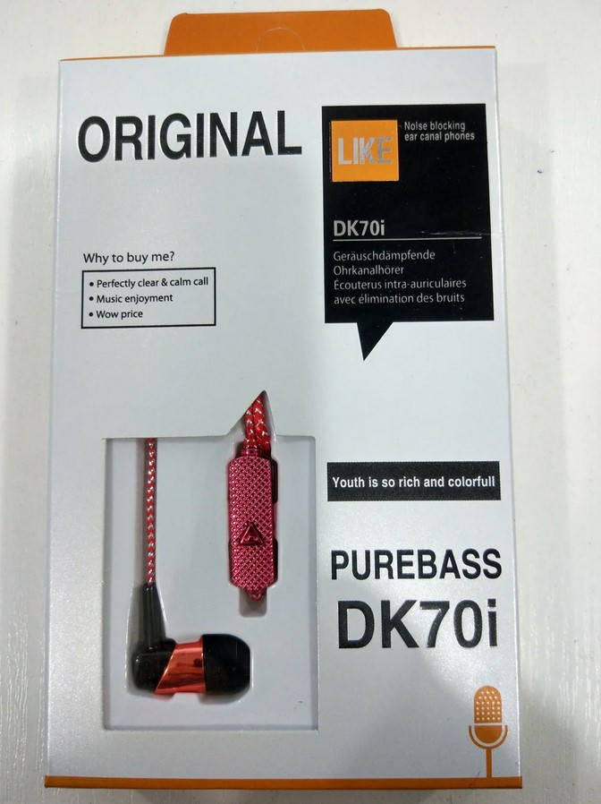 

Наушники DK70i проводные | Наушники вакуумные | Гарнитура для смартфона, Разные цвета