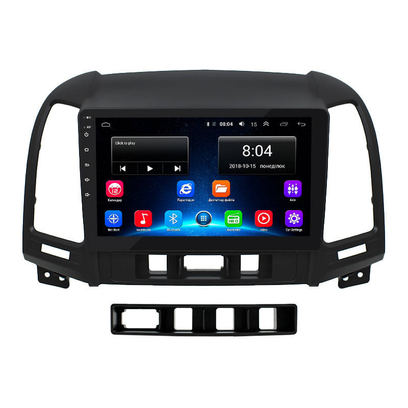 

Штатная магнитола Lesko для Hyundai Santa Fe II 2005-2010 экран 9" 2/32Gb/ Wi-Fi Optima GPS Android