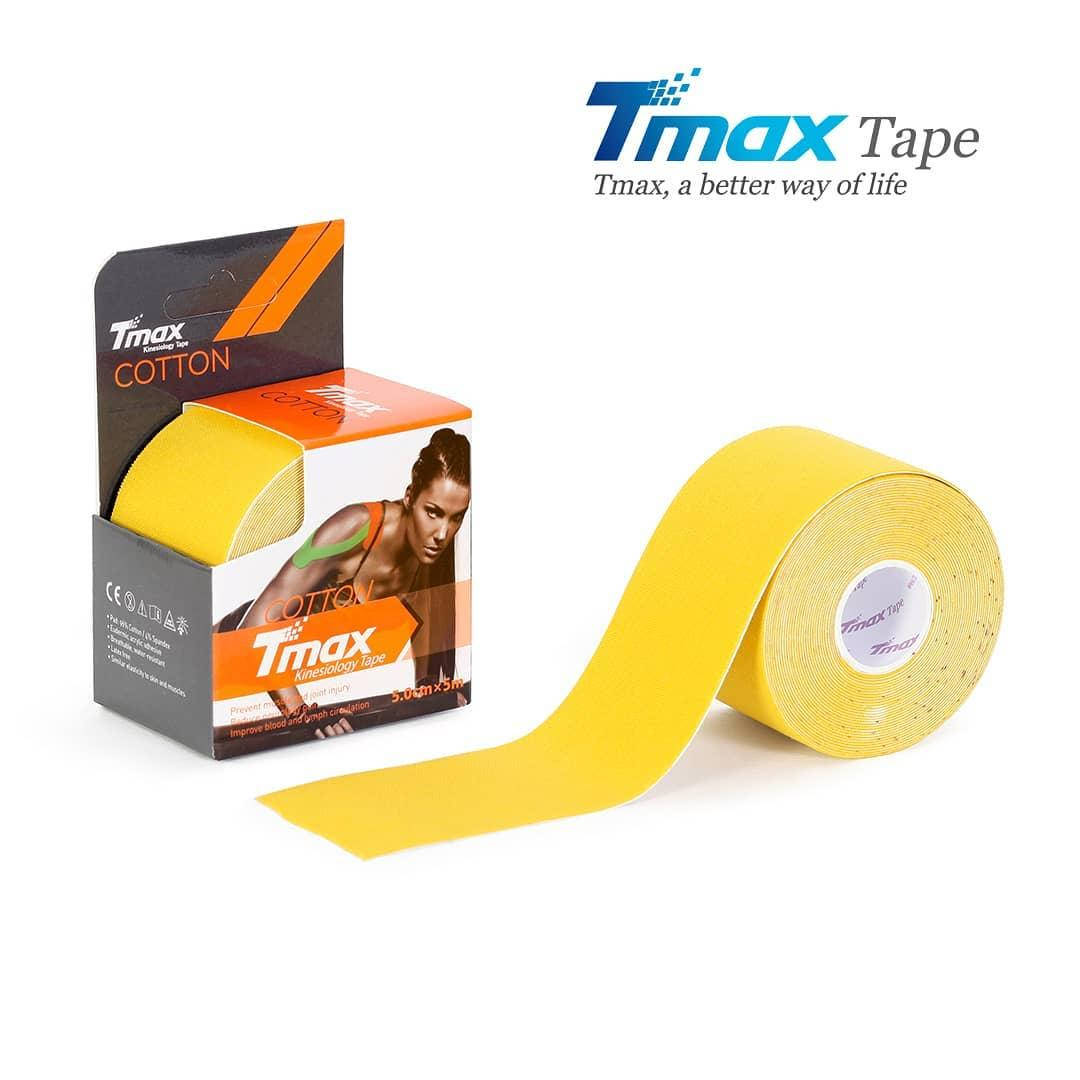 

Кинезио тейп Tmax Cotton Tape 5cm X 5m (желтый)