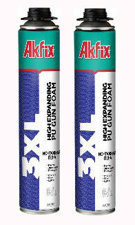 

Пена монтажная под пистолет Akfix 3XL 65l