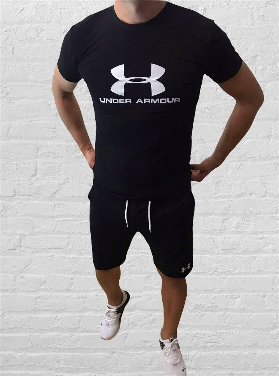 

Мужской спортивный костюм (футболка и шорты) Under Armour, Черный