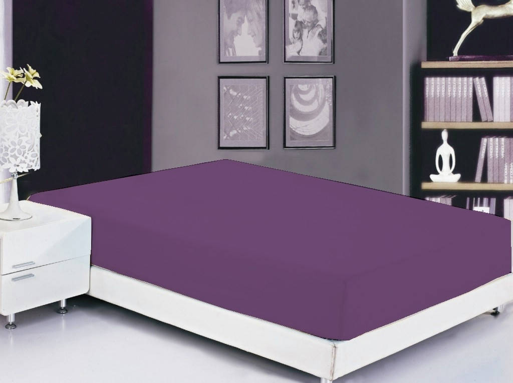 

ТМ TAG Простынь на резинке (180х200х20) Sunset Purple