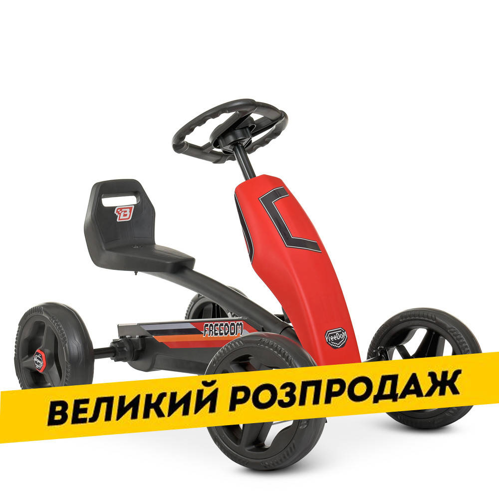 

Детский карт Bambi kart M 4276E-3 Красный | Педальная машинка веломобиль
