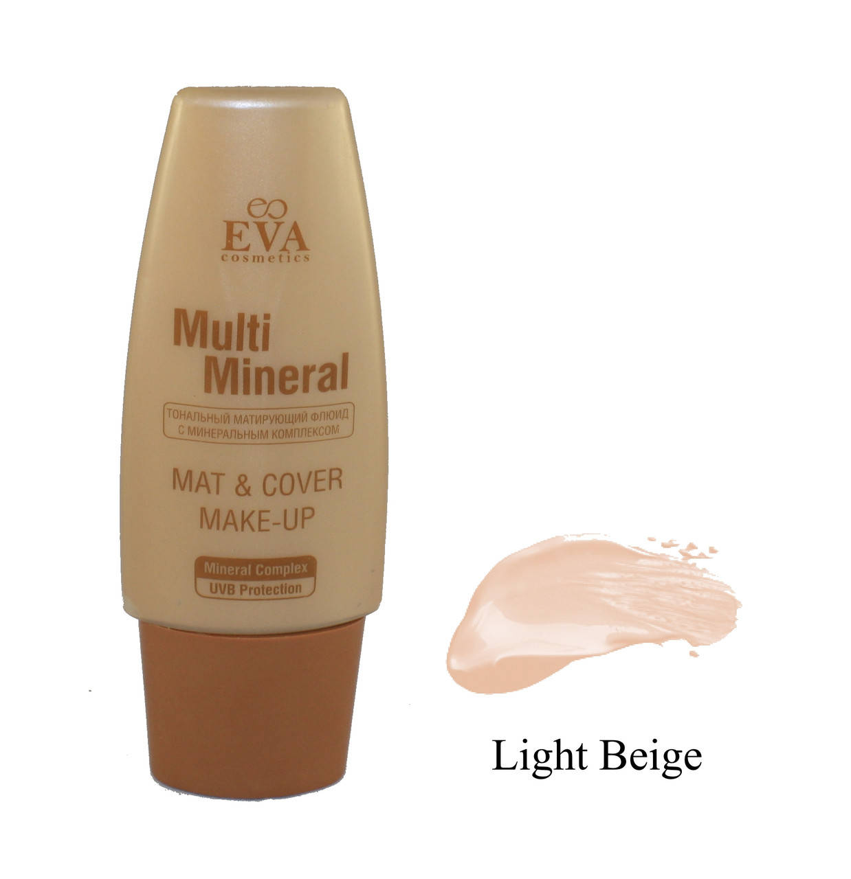 

Матирующий тональный крем Eva cosmetics Multi Mineral Тон Light Beige