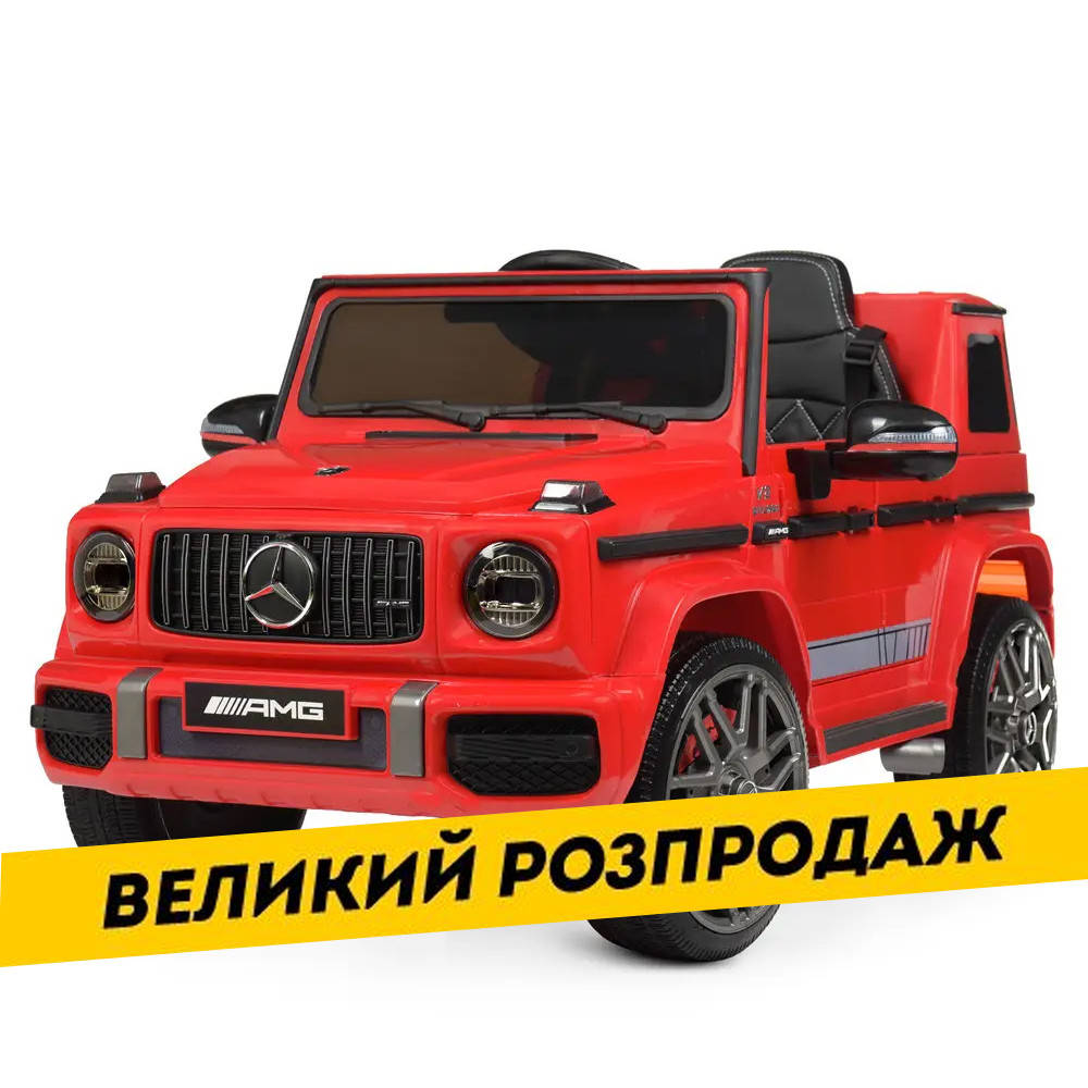 

Детский электромобиль Mercedes (2 мотора по 25W, MP3, USB, TF) Джип Bambi M 4179 Красный (M 4179 EBLR-3)