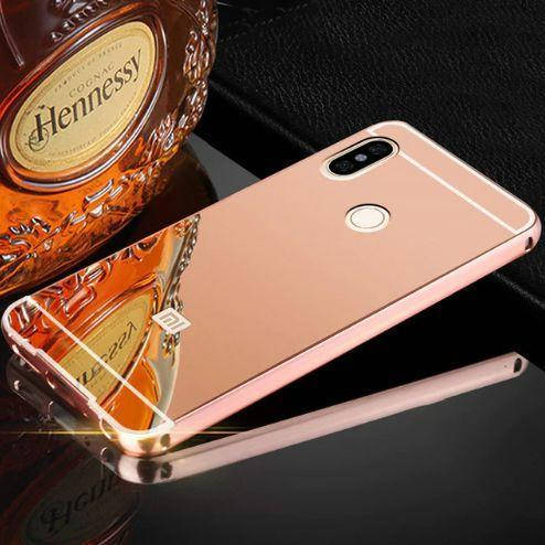 

Чехол зеркальный Xiaomi Mi MIX 2S , рамка алюминий, зеркало акрил, Золотистый