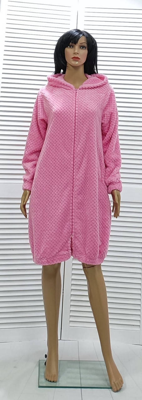 

Халат махровый на молнии с ушками