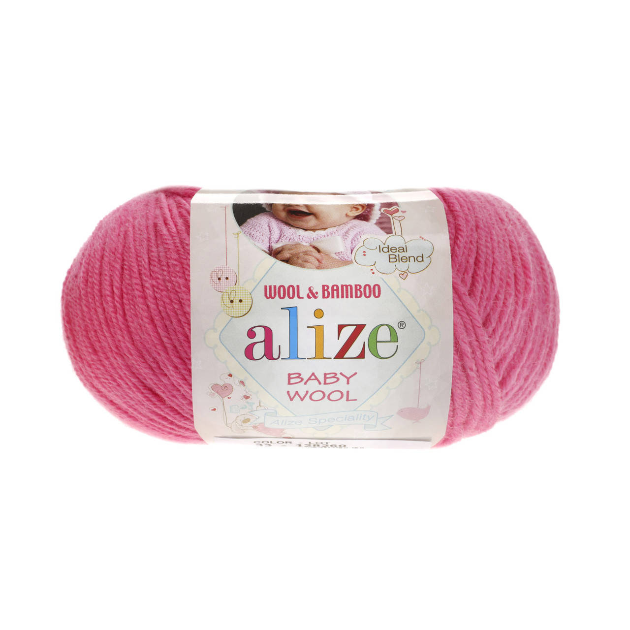 

Alize Baby Wool темно-розовый №33