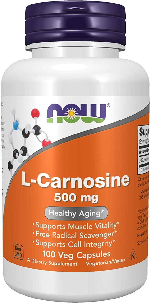 

Now Foods L-Carnosine 500mg 100 каспул