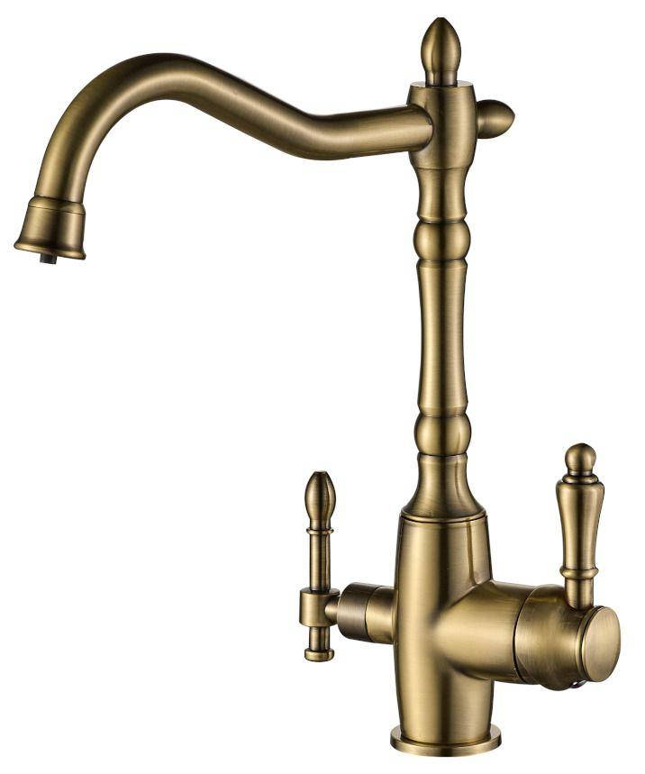 

Кухонный смеситель Globus Lux GLLR-1000-9-BRONZE под фильтр ретро, Бронза