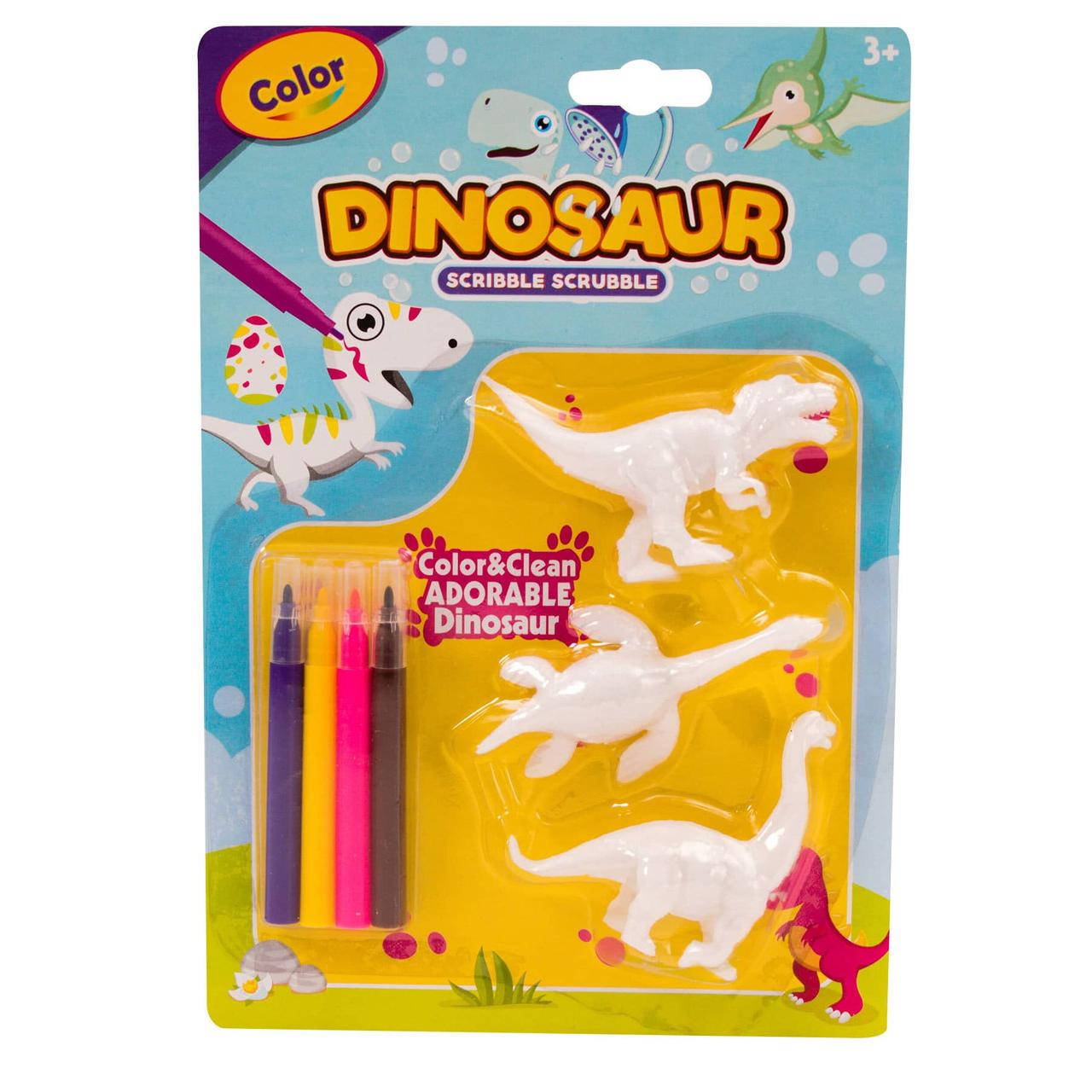 

Раскраска-игрушка Dinosaur + фломастеры NO.6602B