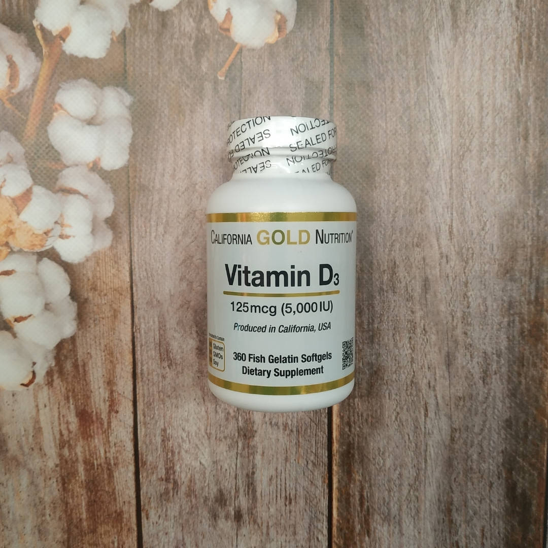 

California Gold Nutrition Vitamin D3 5000IU 360 caps , витамин Д 3 Калифорния