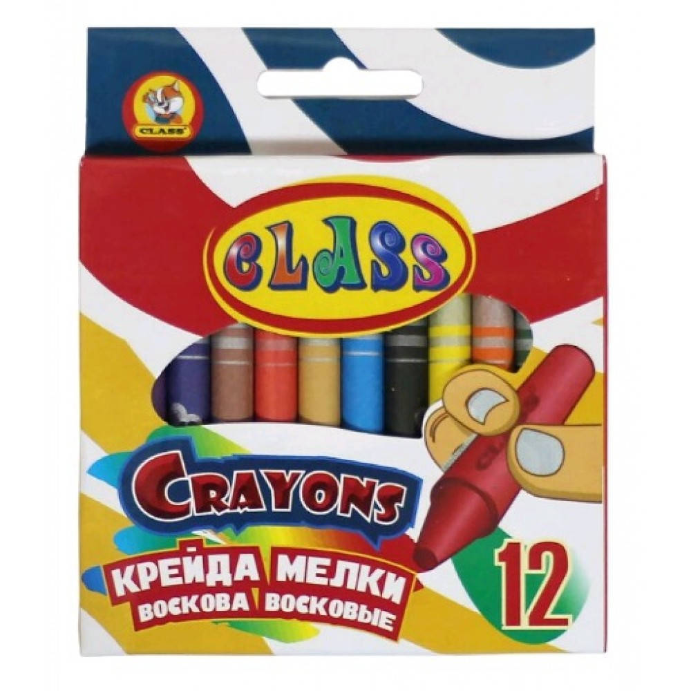 

Воскова крейда CLASS 7603 кругла 12 кольорів 8-90мм