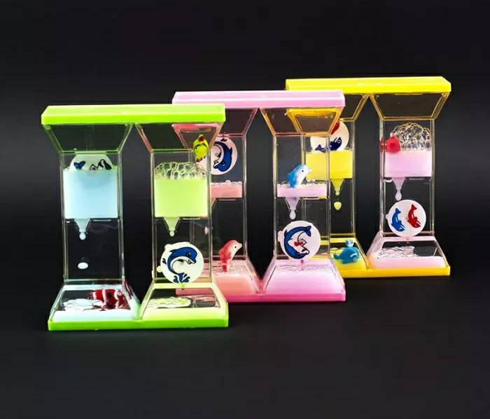 

Гелевые песочные часы двойные зелёные