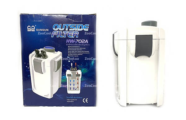 

Внешний фильтр для аквариума SunSun HW-702А Full до 300 л