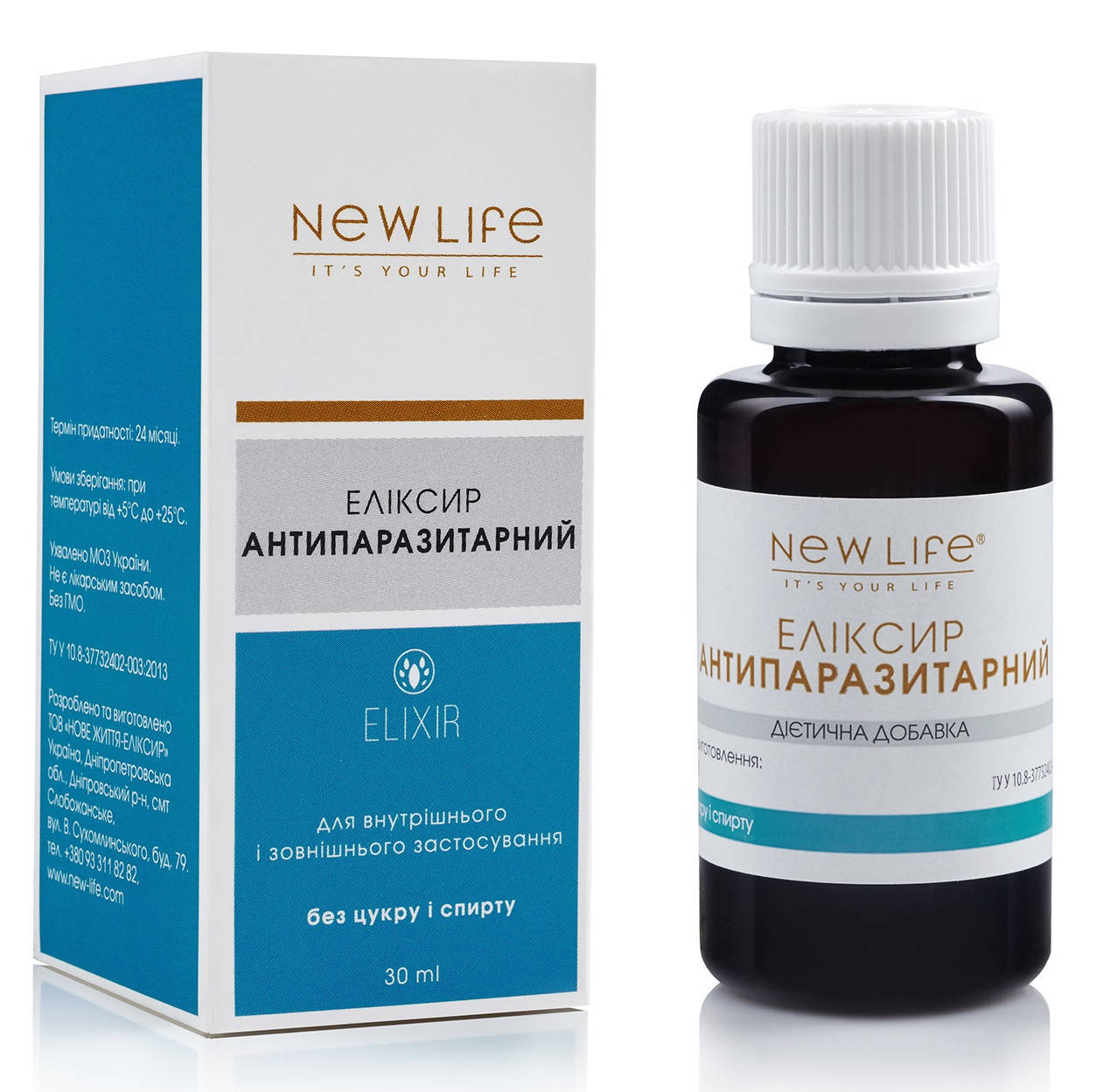 

Антипаразитарный Эликсир Новая Жизнь (New Life) 30 мл