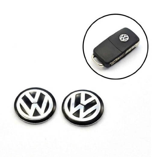 

Логотип наклейка на выкидной ключ VW Фольксваген (Черный) 14mm