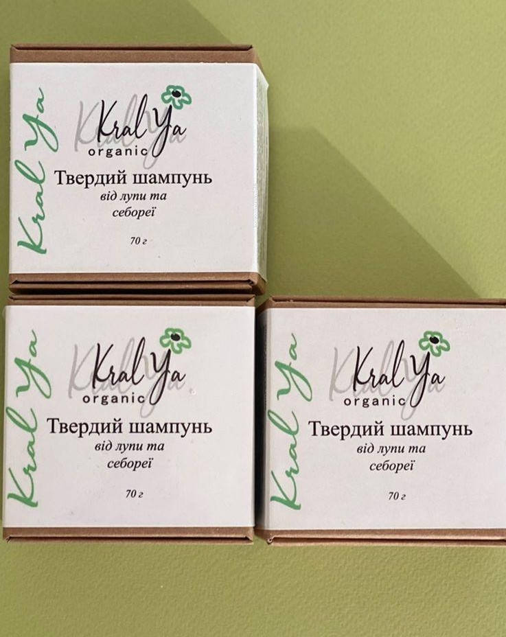 

Твердий шампунь від лупи та себореї