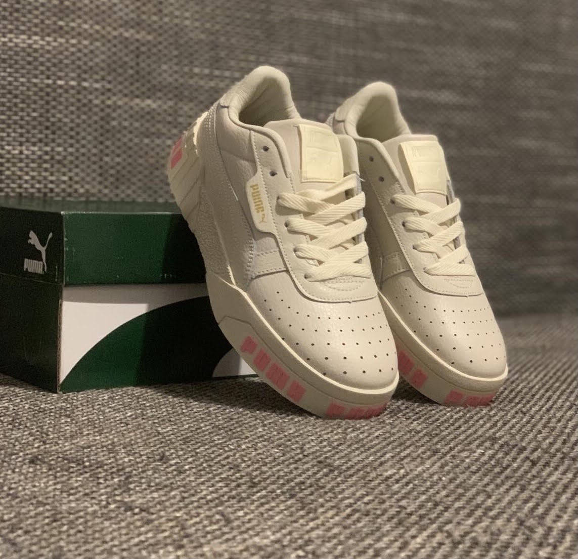

Женские Кеды Puma cali бежевый с розовым 36