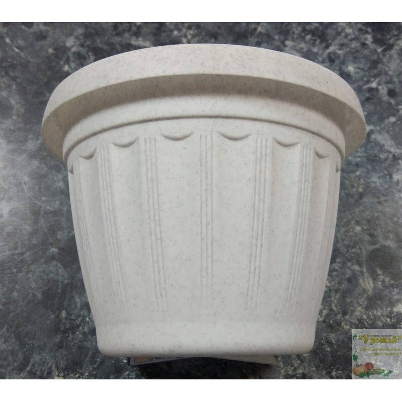 

Вазон настенный Терра 27*19,5 (белый флок)