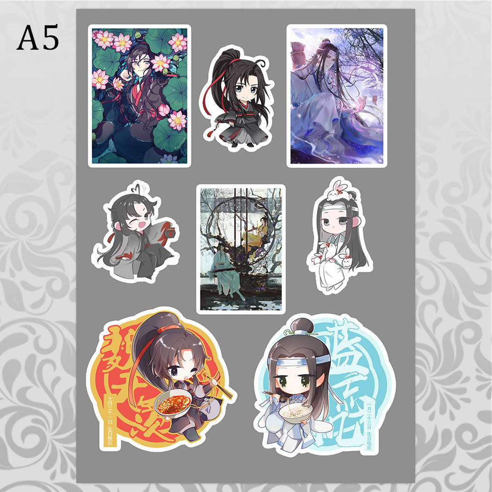 

Стикеры Аниме Mo Dao Zu Shi без порезки 03, Разные цвета