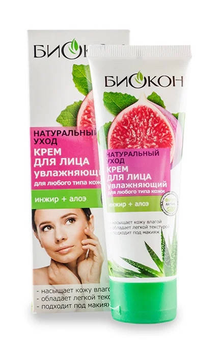 

Крем для лица Биокон Натуральный уход Увлажняющий для любого типа кожи 75 мл