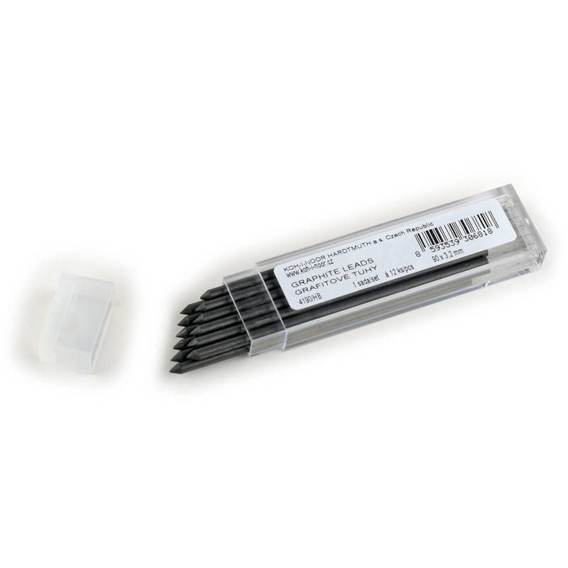 

Грифели для карандаша цангового 3,2 мм HB 12 штук Koh-i-noor 4190/HB, 43800