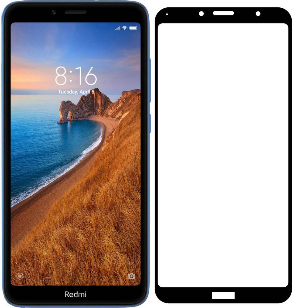 

5D стекло Xiaomi Redmi 7A (Защитное Full Glue) (Сяоми Ксиаоми Редми 7А), Черный