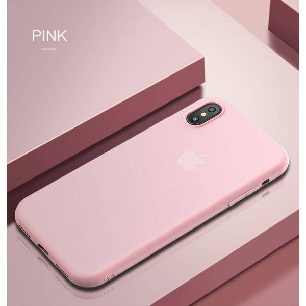 

РАСПРОДАЖА! Чехол на Iphone XS / Iphone X / Iphone 10 из тонкого матового TPU розовый | KNOPKA