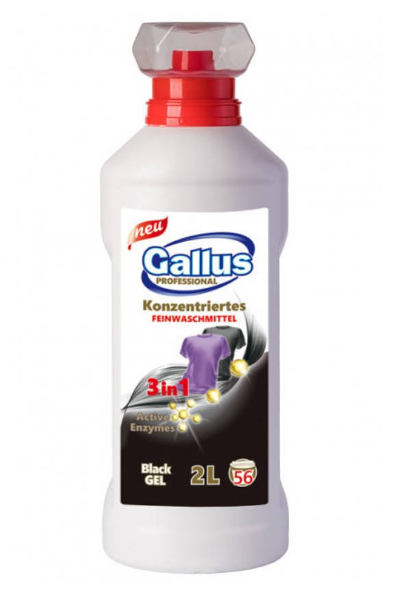 

Гель концентрат 3в1 для стирки черных тканей Gallus Black 2л