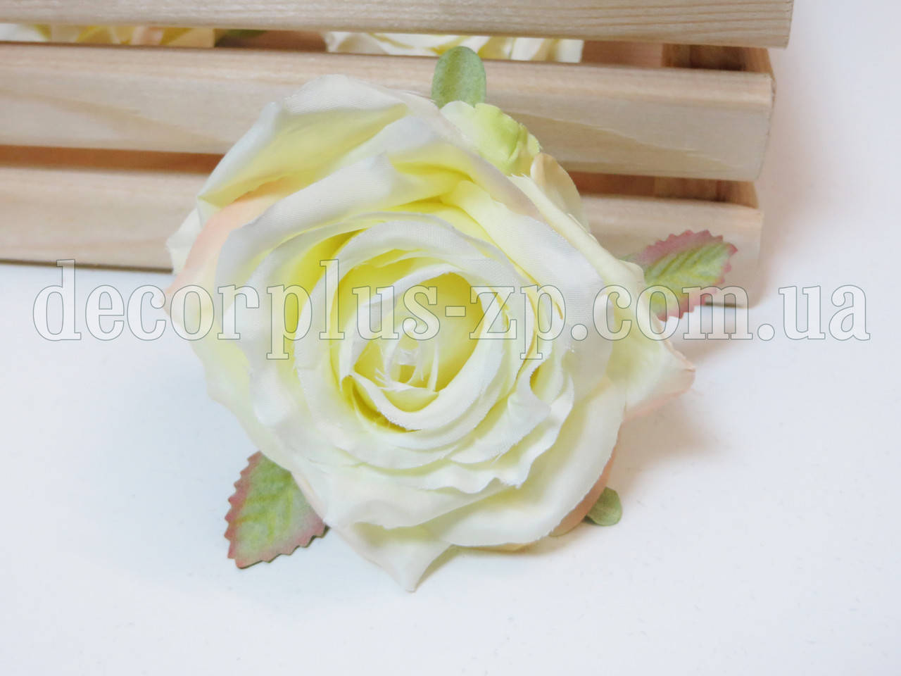 

Голова розы 9 см "Скарлетт" Кремовая