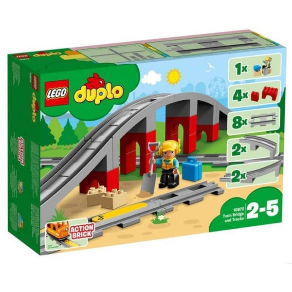 

Lego Duplo Конструктор "Мост и железнодорожные пути" 10872 Train Bridge and Tracks
