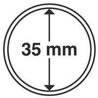 

Капсула діаметром 35 мм для монети НБУ 5 гривень