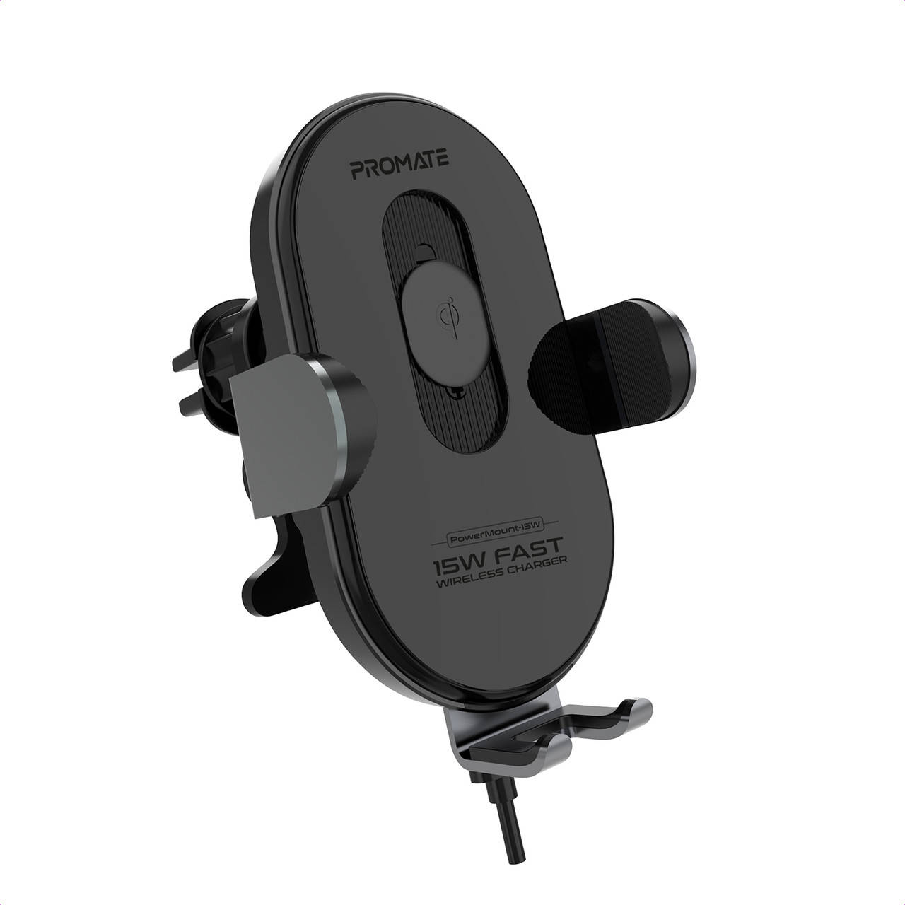 

Беспроводное автомобильное зарядное устройство Promate PowerMount-15W Black, Черный