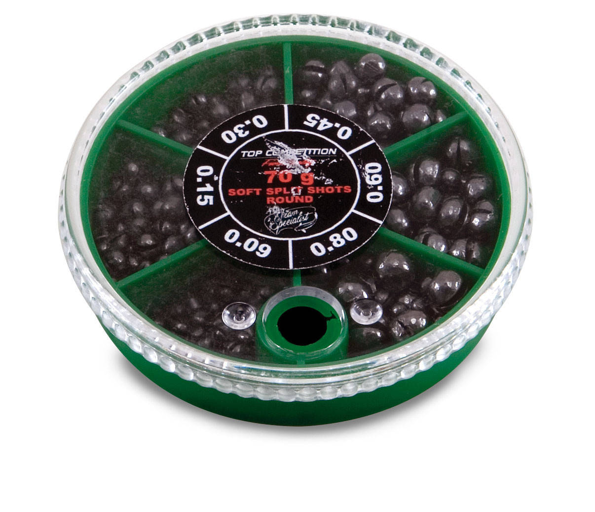 

Грузки дробь Lineaeffe Team Specialist Soft Split Shots набор 70гр.