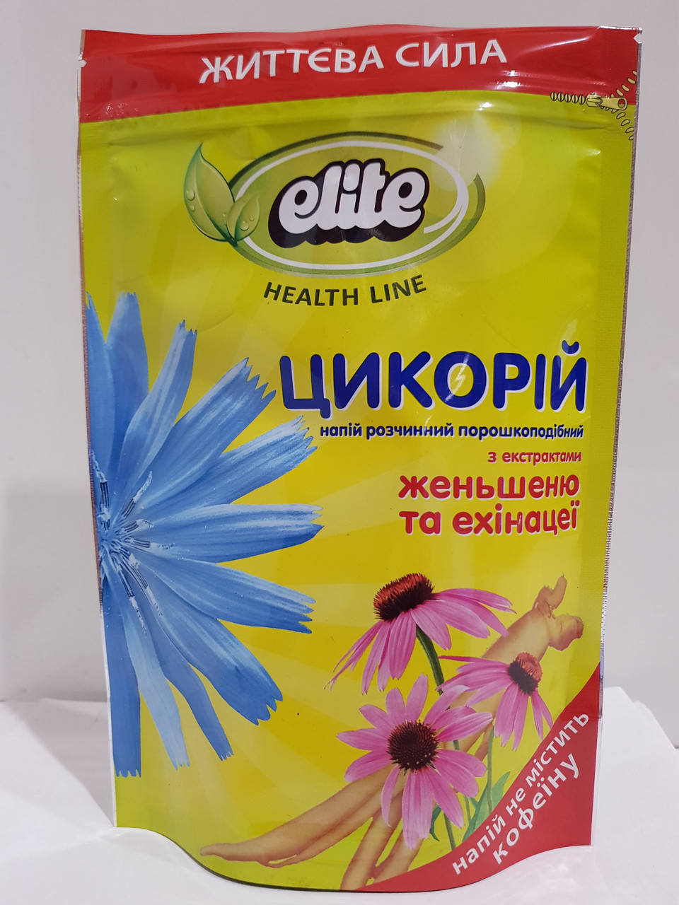 

Напиток растворимый Elite Health Line Цикорий с женьшенем и эхинацеей 100г