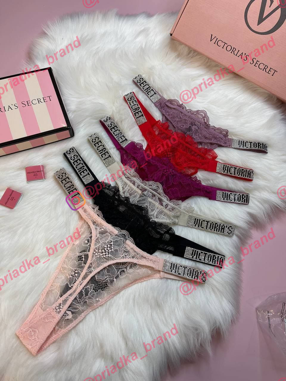 

Женские трусики Victoria’s Secret Very Sexy • Трусы Виктория Сикрет • Стринги • Бразилианы • Кружево, Белый