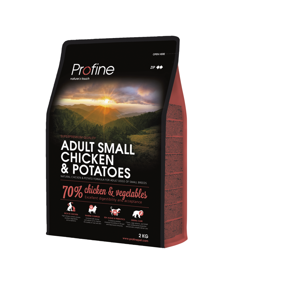 

Сухой корм Profine Dog Adult Small Breed Chicken & Potatoes для взрослых собак малых пород с курицей 2 кг