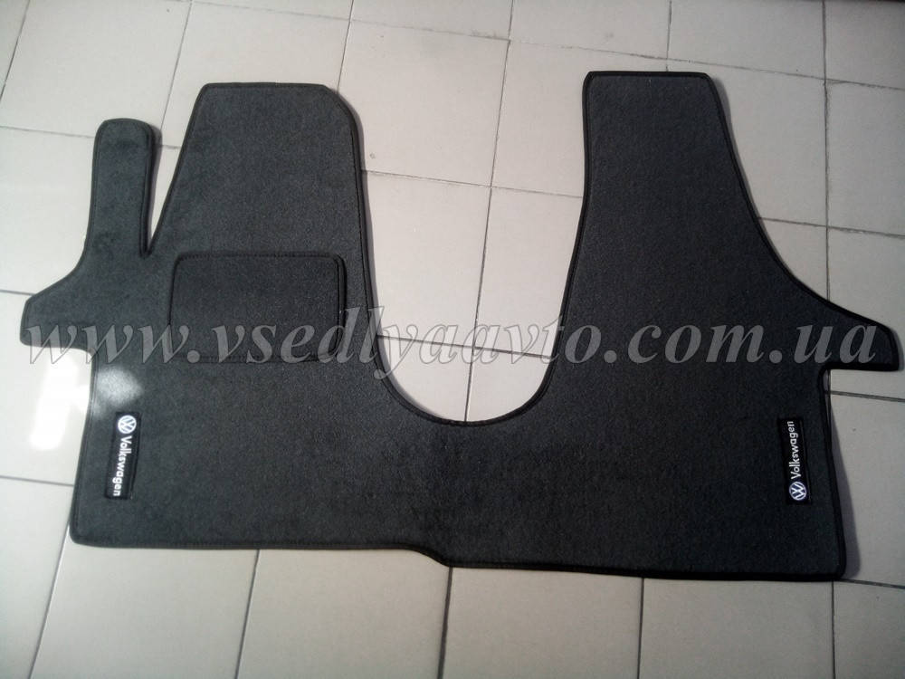 

Ворсовые коврики в салон Volkswagen Transporter T5 с 2003-2014 гг., Темно-серый