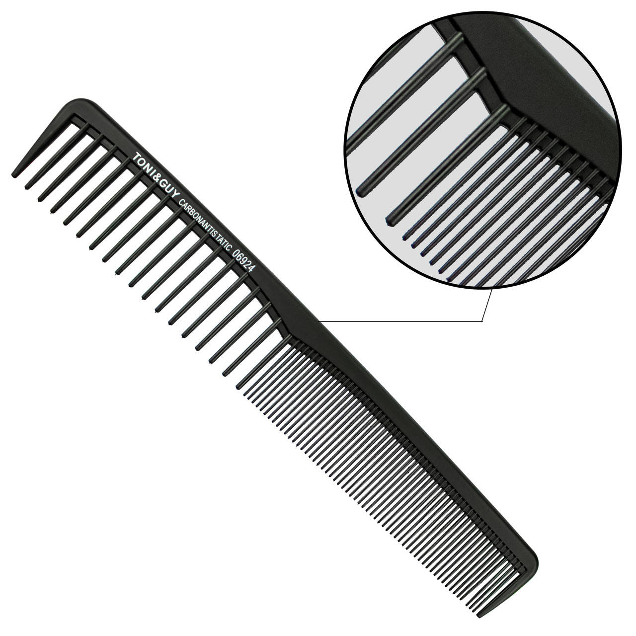 

Расчёска - гребень для волос Carbon T&G черный 06924 (barber, стрижка, укладка, парикмахер, барбер)