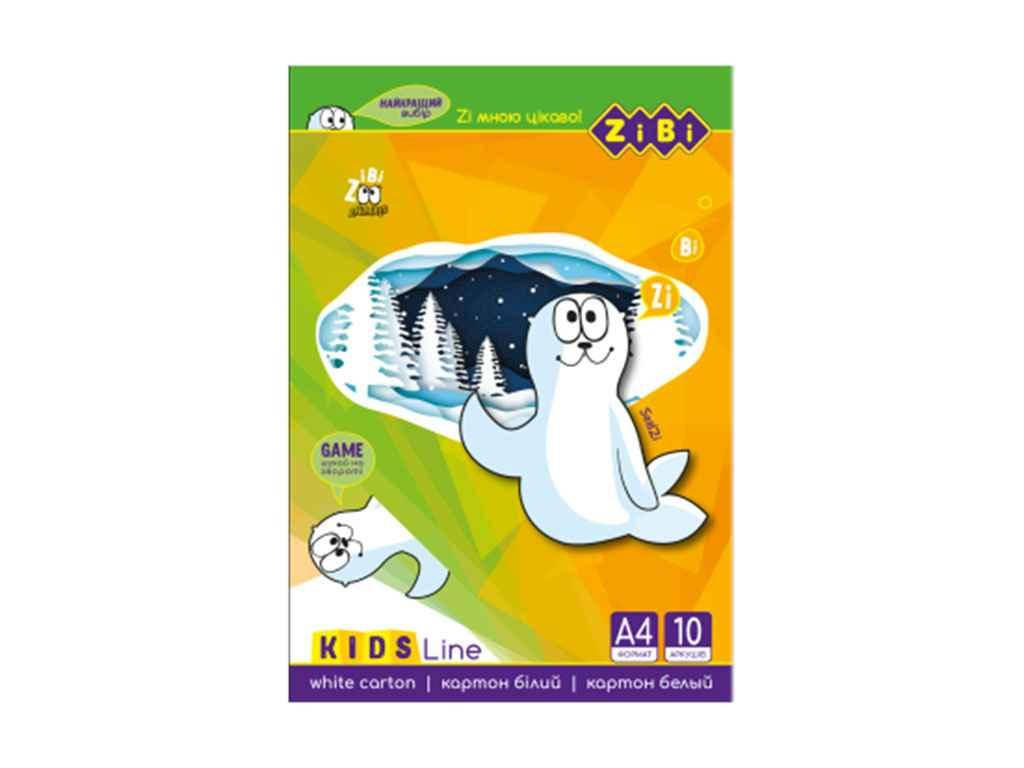 

Картон білий, А4, 10 аркушів, 235г/м2 ТМ ZIBI
