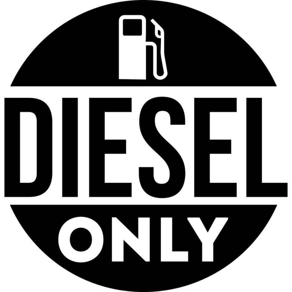 

Виниловая наклейка на автомобиль - Diesel only v2