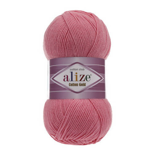 

33 Пряжа Alize Cotton Gold ярко розовый