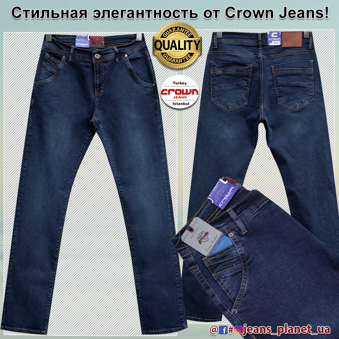 

Джинсы мужские классические с косыми карманами бренд Crown 33